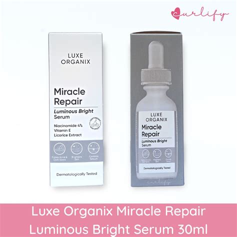 Luxe Organix Miracle Repair Luminous Bright Serum Niacinamide 4