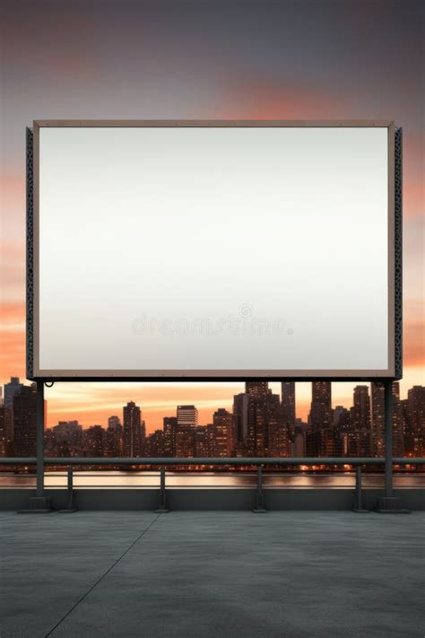 Imposing Billboard Frame In The City Beautiful Illustration Picture