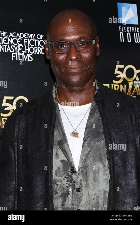 October 25 2022 Burbank California Usa Lance Reddick At The 50th Saturn Awards Arrivals