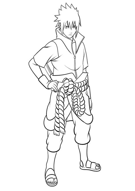 Sasuke Uchiha Coloring Pages