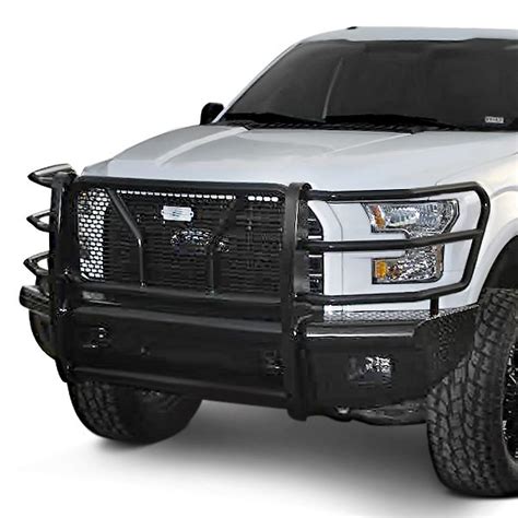 Steelcraft® Ford F 150 2015 2017 Full Width Black Front Hd Bumper With Grille Guard And Hitch