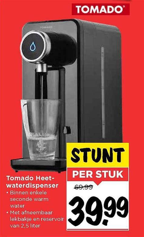 Tomado Heetwaterdispenser Liter Aanbieding Bij Vomar Voordeelmarkt