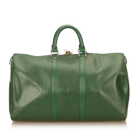 Green Louis Vuitton Duffle Bag