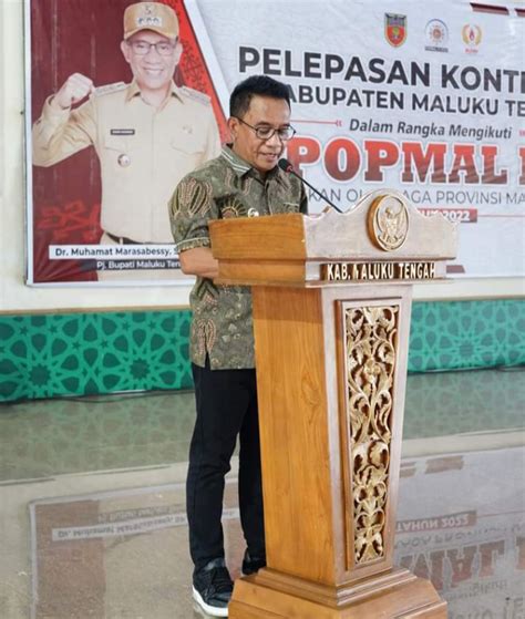 Marasabessy Lepas Kontingen Malteng Ikut Kompetisi POPMAL Ke IV Radar Pos