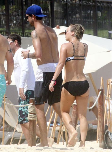 Kaley Cuoco Bikini Candids Beach In Cabo July 2014 CelebMafia