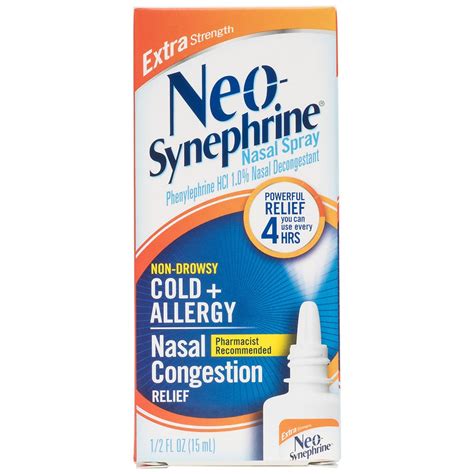 Neo Synephrine Cold And Sinus Extra Strength Nasal Decongestant Spray