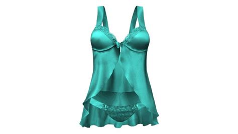 Babydoll Lingerie Camisole And Underwear Set D Turbosquid