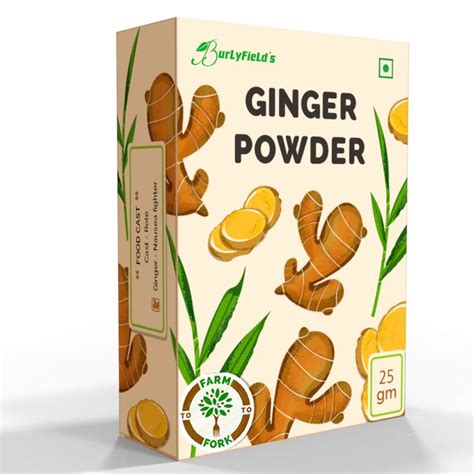 Burlyfield Ginger Powder Packaging Size 25 Gm At Rs 35 Pack In Aurangabad