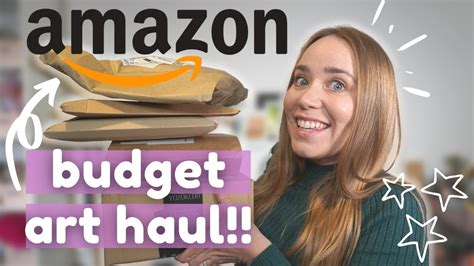 Amazon Art Supply Haul On A Budget Youtube