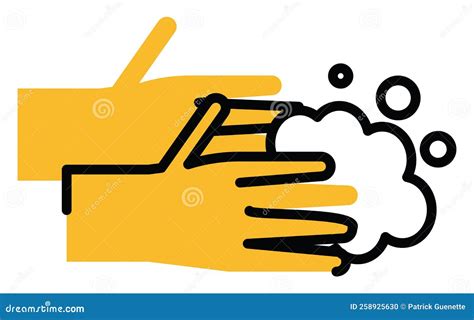 Washing Hands Icon Stock Vector Illustration Of Hands 258925630