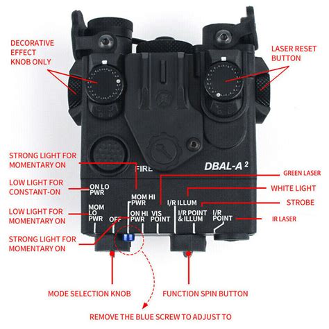 Wadsn Nylon Dbal A Peq A Ir Visible Lasers White Light Dual Beam Ir