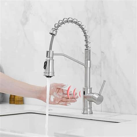 Reviews For Flg Single Handle Touchless Kitchen Sink Faucet With Pull