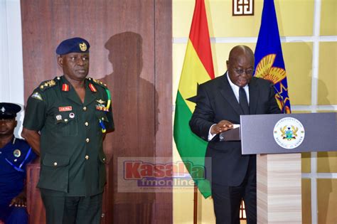 Photos Akufo Addo Appoints Major General Akwa As New Cds Kasapa Fm