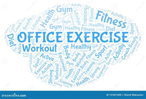 Office Exercise Word Cloud Stock Illustration Illustration Of