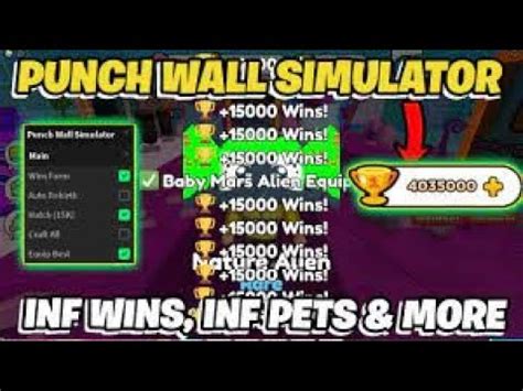 Punch Wall Simulator Script AUTO HATCH AUTO REBIRTH AUTO WINS