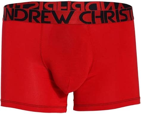 Andrew Christian Almost Naked Premium Boxer Rot Herren Unterw Sche