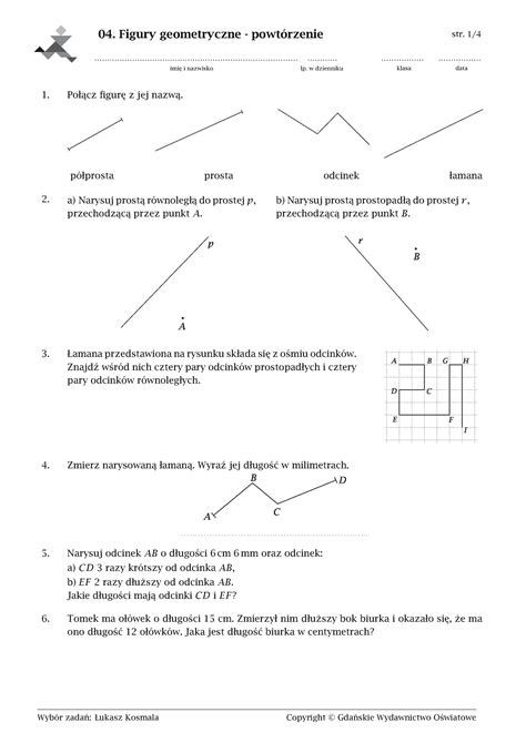 04 Figury Geometryczne Powtórzenie 04 Figury Geometryczne