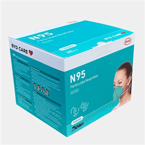 Byd N95 Respirator Mask Pack Of 20 De2322 Niosh Approved Ebay