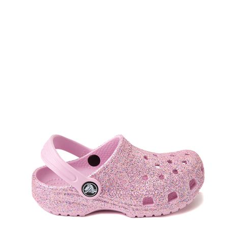 Crocs Classic Glitter Clog Baby Toddler Pink Rainbow Journeys