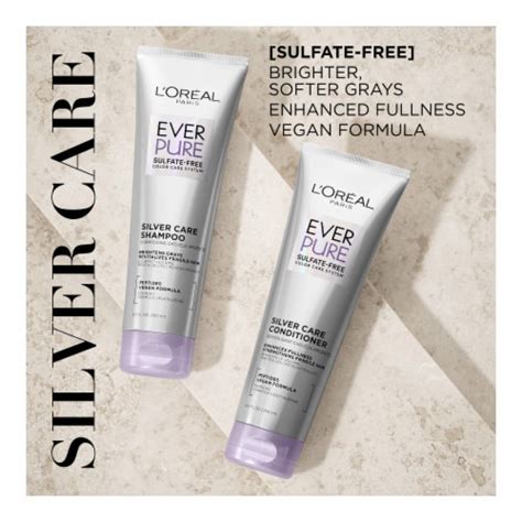 Loreal Paris Everpure Silver Care Shampoo Sulfate Free For Gray Hair 85 Fl Oz King Soopers