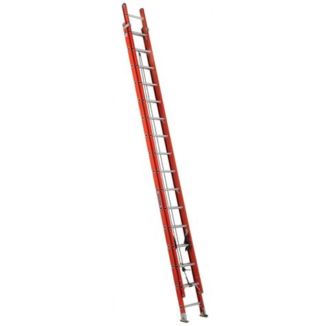 Louisville Heavy Duty Construction 32 Fiberglass Extending Ladder 300 Lbs Capacity Fe3232