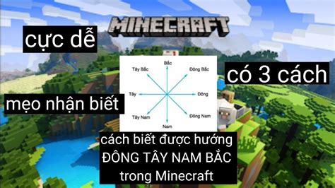 Cách xác định được hướng ĐÔNG TÂY NAM BẮC trong Minecraft BrickVn ツ