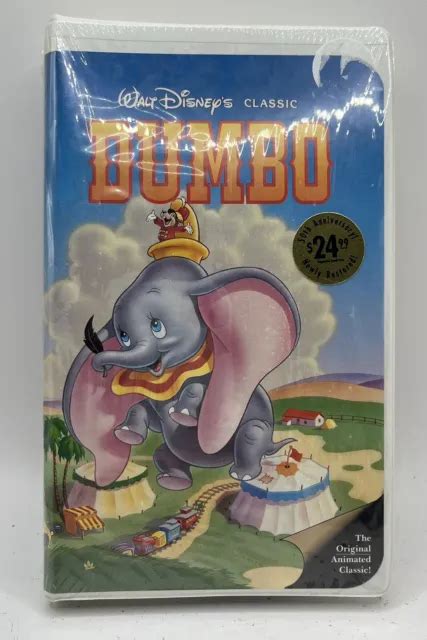 WALT DISNEY S CLASSIC Dumbo VHS 024 Black Diamond New Sealed 50th