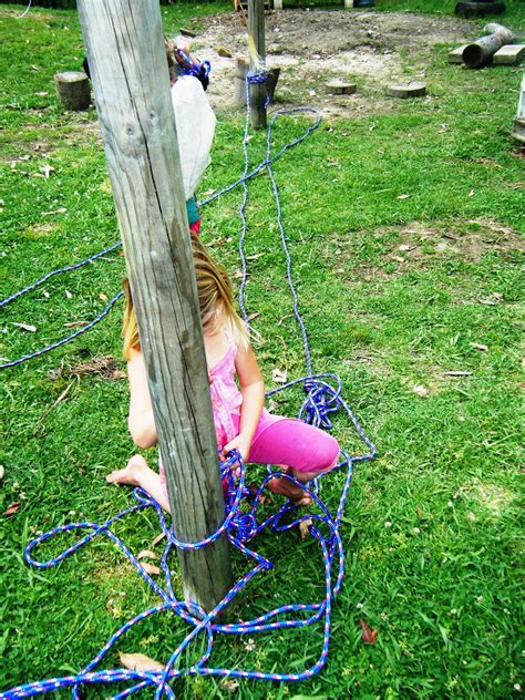 let the children play: building a rope bridge