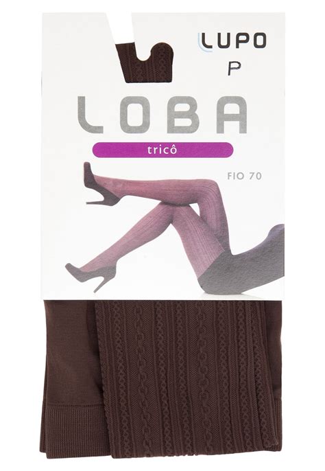 Meia Calça Lupo Loba Tricot Marrom Compre Agora Dafiti Brasil