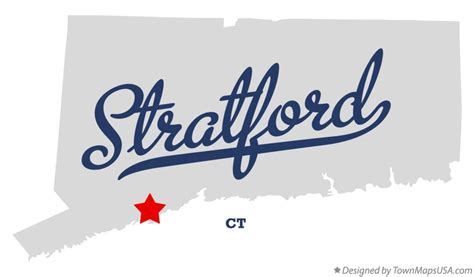 Map of Stratford, CT, Connecticut