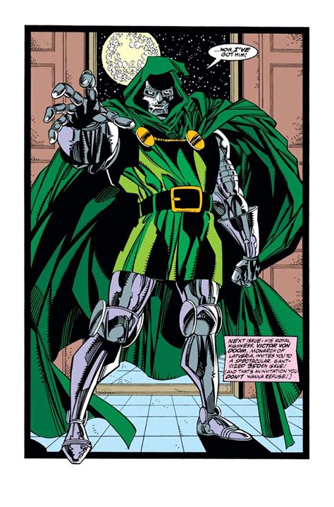 Doctor Doom Splash Page From The Amazing Spider Man 349 Erik Larsen