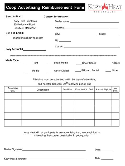 Fillable Online Coop Claim Form Xls Compatibility Mode Fax Email Print