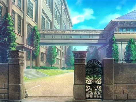 Anime Landscape: Luxury High School Building (Anime Background)