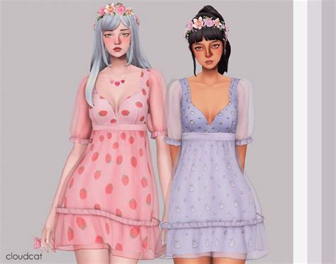 Perfect X Babydoll Cloudcat Sims Sims Clothing Short Dresses