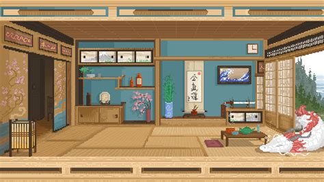 Japanese Room Animated R Pixelart