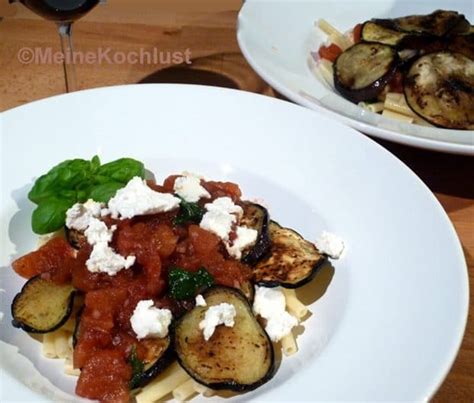 Pasta Alla Norma Nudeln Mit Auberginen Und Tomaten MeineKochlust