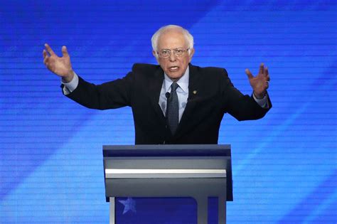 Democratic Debate Bernie Sanders Calls For Nationwide End To Cash Bail