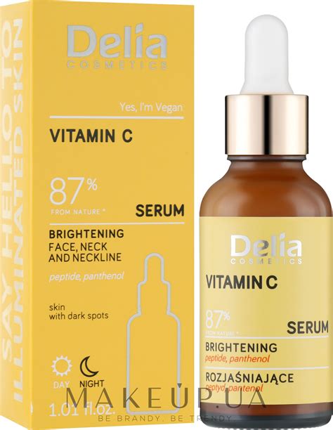 Delia Vitamin C Serum Осветляющая сыворотка для лица шеи и зоны