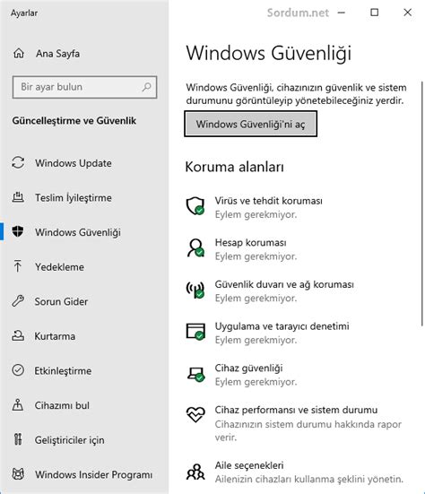 Windows G Venlik Uygulamas Nas L S F Rlan R