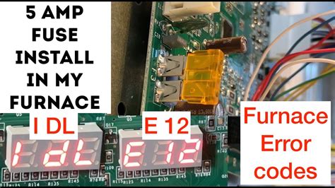 1 Dl I Dl And E 12 Furnace Error Code Fix Thermostat Is Dead Ac And Heat Pump Won T Run