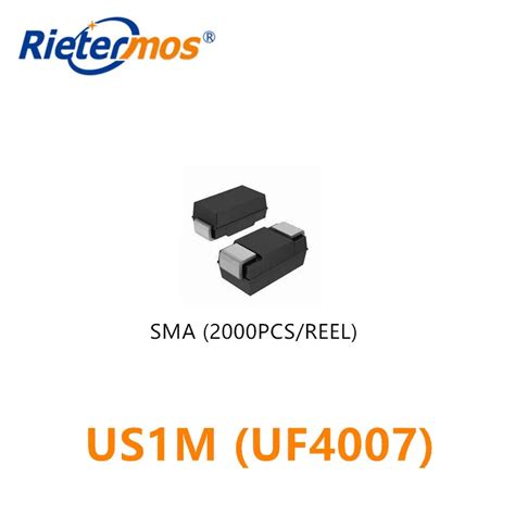 2000pcs Us1m Uf4007 1a1000v Sma High Quality Accessories AliExpress