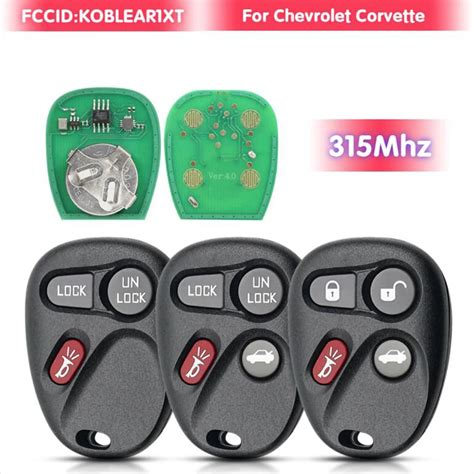 Cl D Entr E Sans Cl Distance Fcc Id Koblear Xt Fob Pour Chevrolet