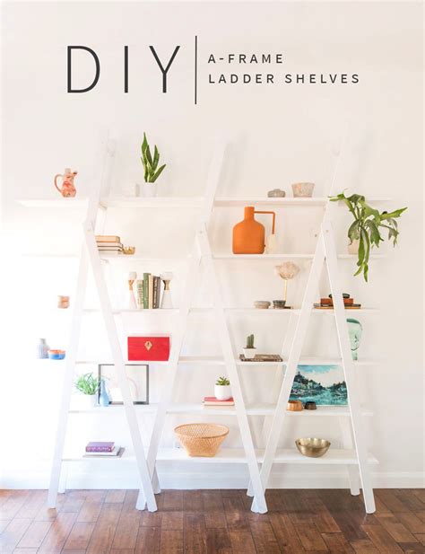 25 Easy Diy Ladder Shelf Plans How To Build Guide