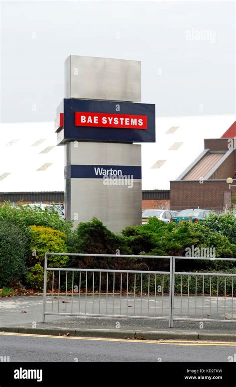 The Sign Outside The Main Gate Of Bae Systemswarton Plantpreston