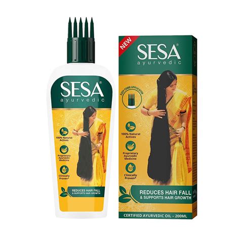 Buy Sesa Ayurvedic Hair Oil 5000 Year Old Kshir Pak Vidhi Bhringraj And 17 Rare Herbs With 5