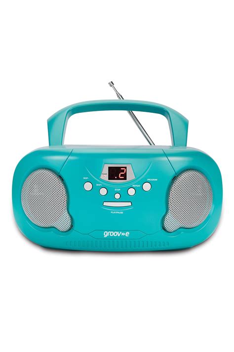 Groov E Original Boombox Portable Cd Player With Radio Black Groov