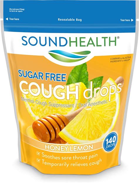 Soundhealth Sugar Free Cough Drops Cough Suppressant