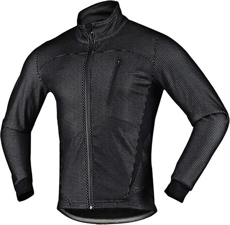 Winter Thermal Fleece Cycling Jacket Mens Waterproof Breathable Bike