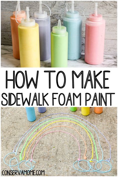 DIY Sidewalk Foam Paint : How to make Sidewalk foam paint