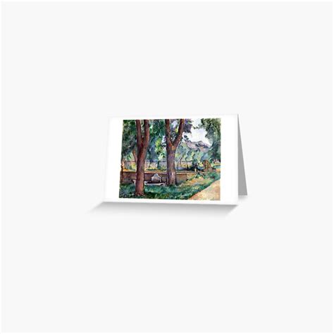 Paul Cezanne The Pool At The Jas De Bouffan Greeting Card By